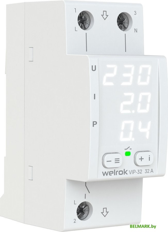 Реле напряжения Welrok VIP-32 - фото2