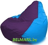 Кресло-мешок Flagman Груша Мега XXXL Г3.1-74 (фиолетовый/голубой) - фото