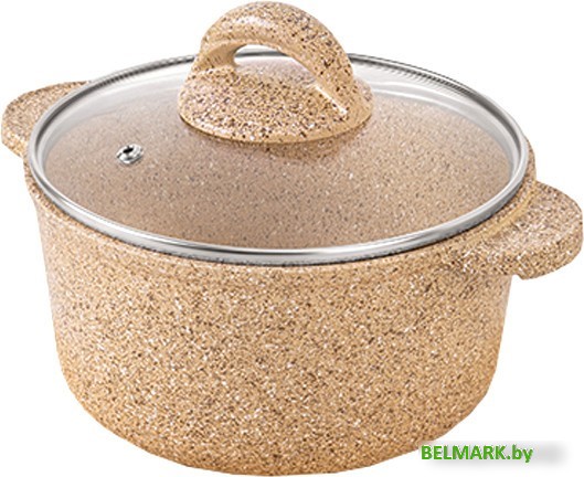Кастрюля Elan Gallery Гармония вкуса 121119 (медовый гранит) - фото