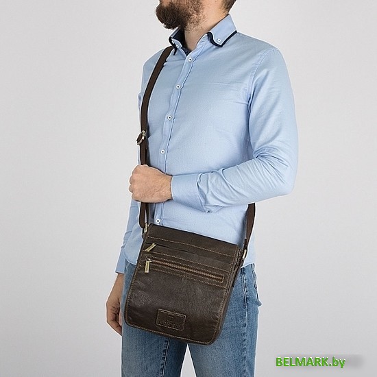 Сумка для ноутбука Poshete 253-01263-26-DBW (коричневый) - фото2