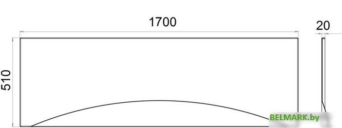 Фронтальный экран под ванну Triton Gamma / Стандарт / Ультра / Европа 160 - фото2