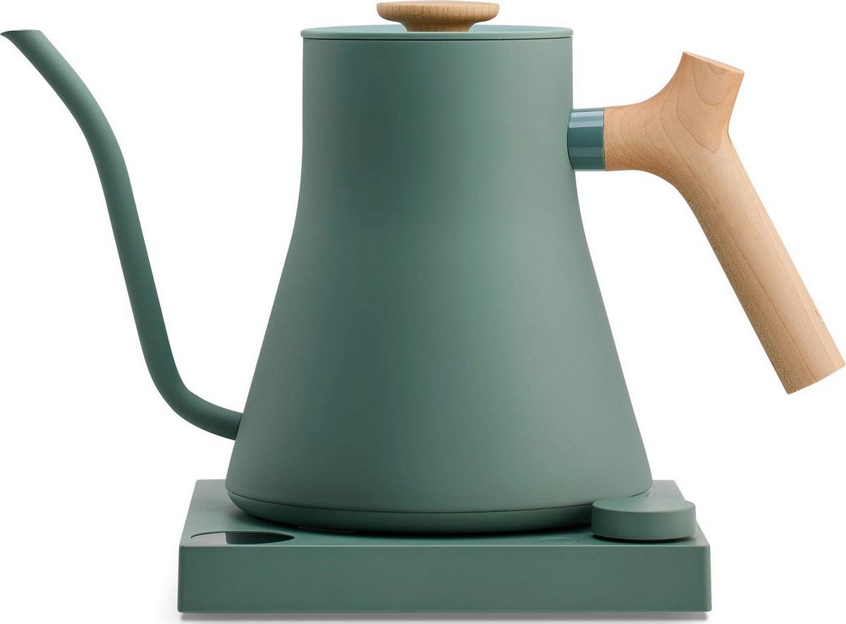 Электрический чайник Fellow Stagg EKG (дымчато-зеленый/клен) - фото