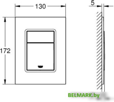 Панель смыва Grohe Skate Cosmopolitan S 37535000 (хром) - фото2