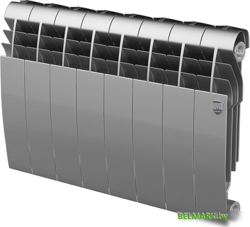Биметаллический радиатор Royal Thermo BiLiner 350 Silver Satin (8 секций) - фото