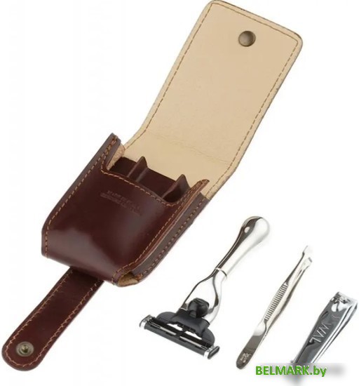 Бритвенный набор IL Ceppo SET-SV1209M (коричневый) - фото