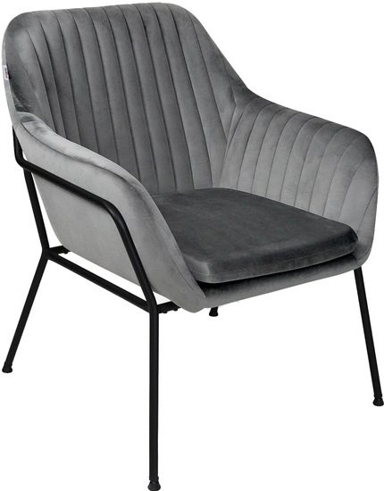 Интерьерное кресло Sheffilton SHT-AMS2-1 (угольно-серый/черный муар) - фото