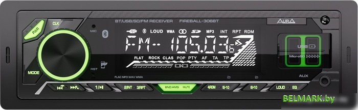USB-магнитола Aura Fireball-306BT - фото