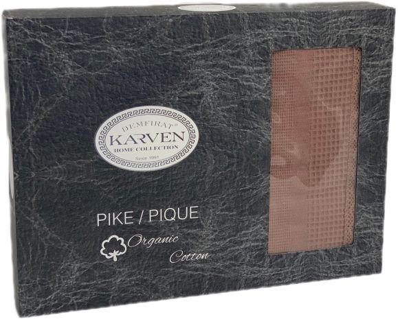 Плед Karven Dantelli Waffle Pike Евро 200x220 Р 931 (светло-кирпичный) - фото2