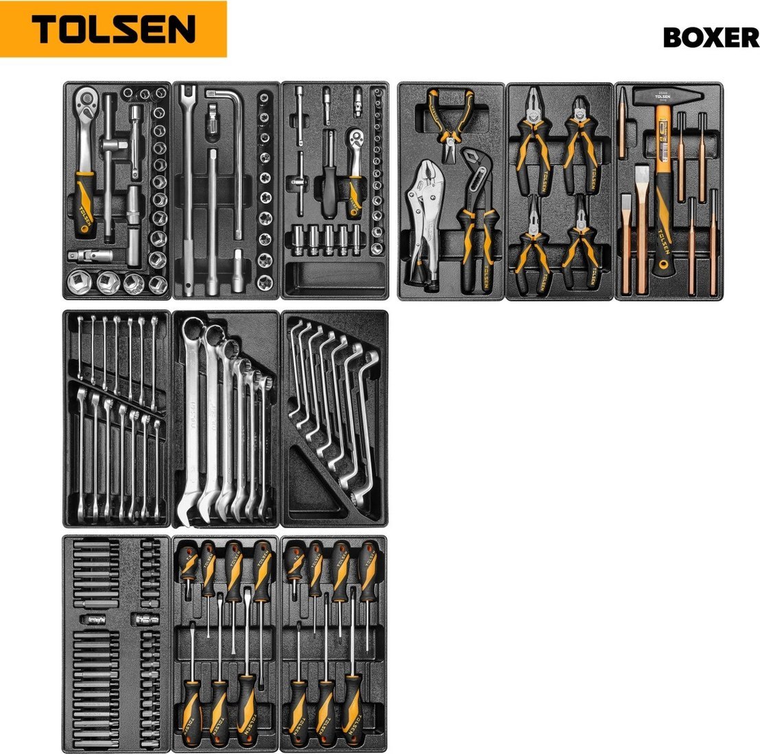 Универсальный набор инструментов Tolsen TT85415-157 (157 предметов) - фото