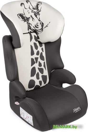 Детское автокресло Siger Смарт Animals Жираф (серый/бежевый) - фото