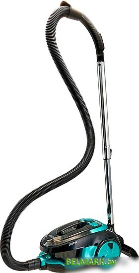 Пылесос Delta DE-3501 (черный/бирюзовый) - фото