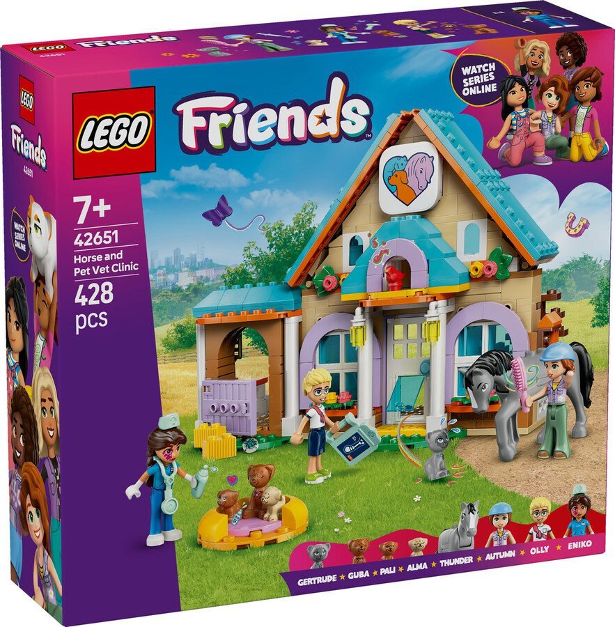 Конструктор LEGO Friends 42651 Ветеринарная клиника для лошадей и домашних животных - фото