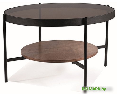 Журнальный столик Signal Prima B (орех/черный мат) - фото