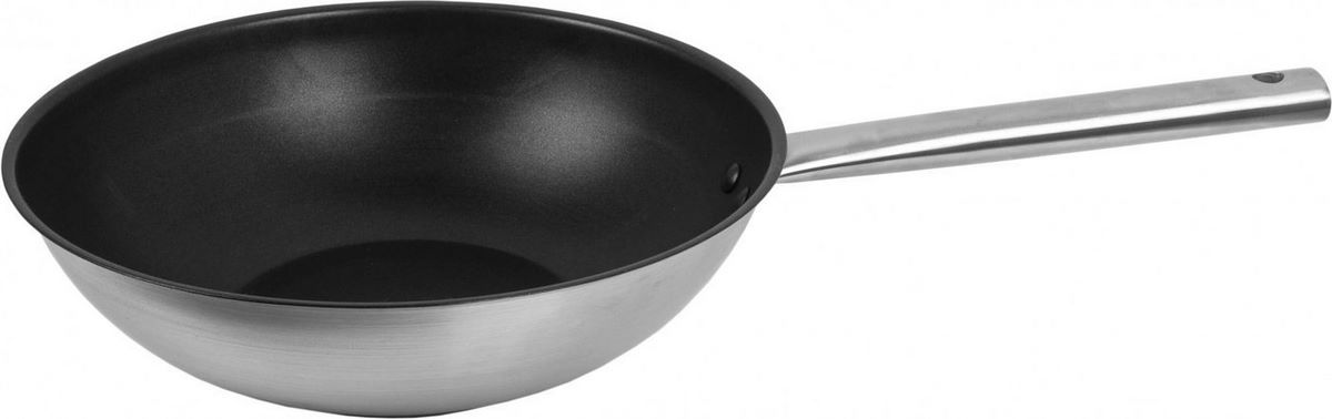 Сковорода ВОК Swed House Rabarber 34.25.3400 (серебристый/черный) - фото