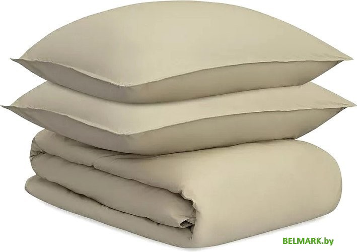 Постельное белье Tkano Essential TK24-DC0024 (бежевый/серый) - фото