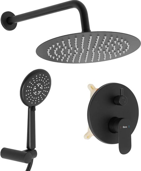 Душевая система Rea Hyper Black matt P2002 - фото