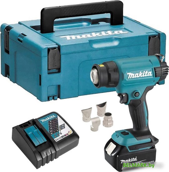 Промышленный фен Makita DHG181RT1J (с 1-им АКБ, кейс) - фото