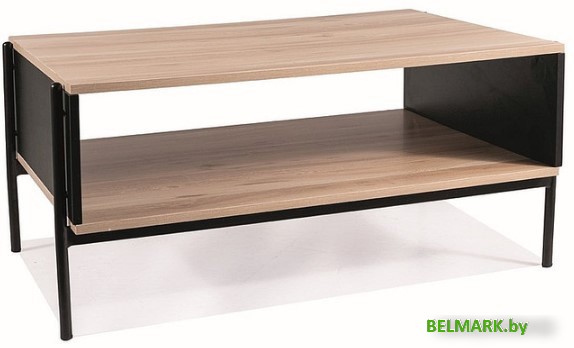 Журнальный столик Signal Karina A (дуб/черный мат) - фото