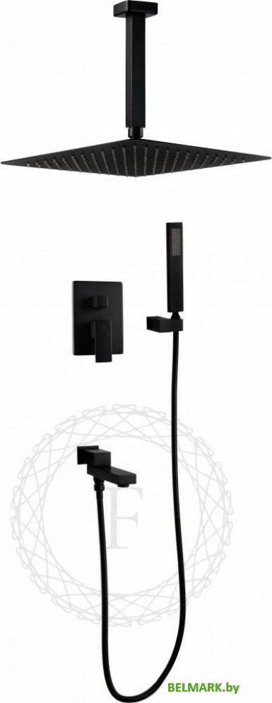 Душевая система Filarete Fing FL1042 (черный матовый) - фото