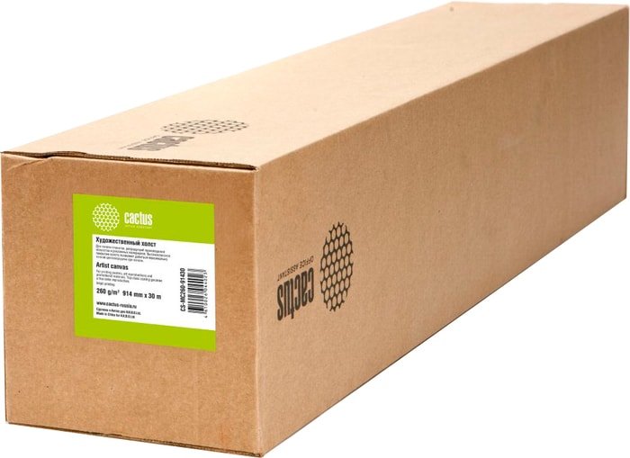 Холст CACTUS 914 мм х 30 м 260 г/м2 CS-MC260-91430 - фото