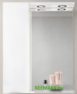 BelBagno Шкаф с зеркалом Marino-SPC-600/750-1A-BL-P-L (bianco lucido) - фото