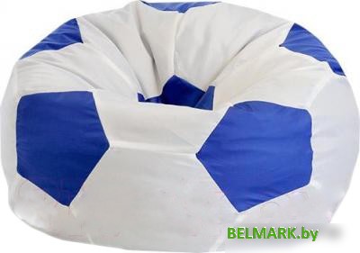 Кресло-мешок Flagman Мяч Стандарт М1.1-11 (белый/синий) - фото