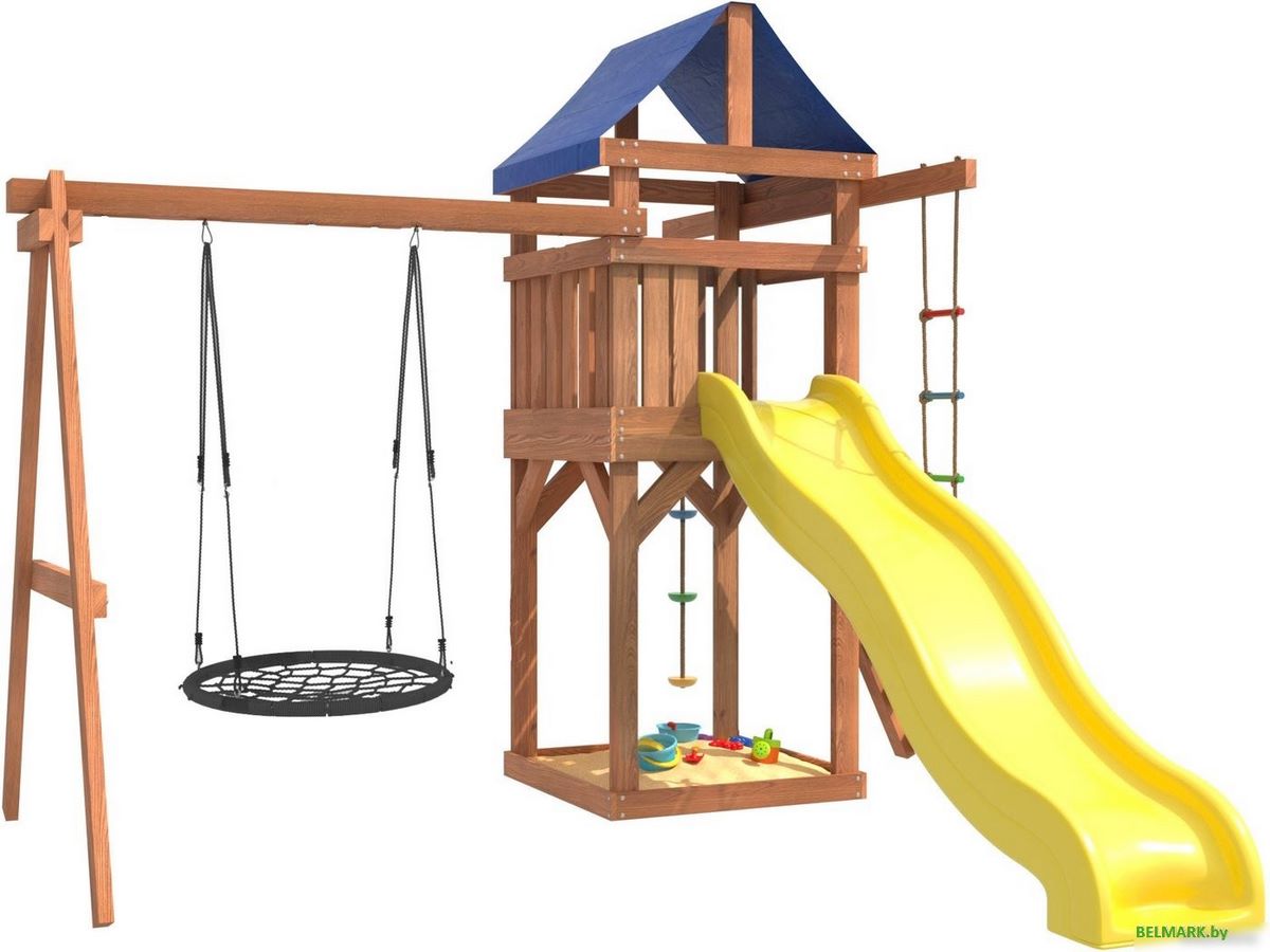 Игровой комплекс National Tree Company С качелями гнездо 100 IgroWoods ДП-12 - фото