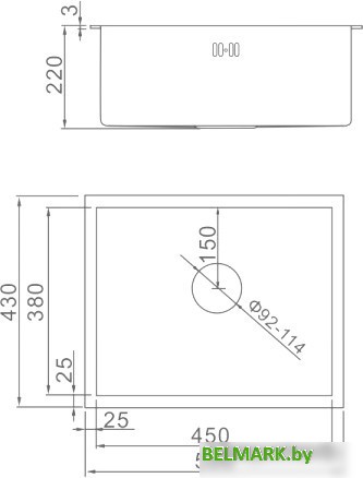 Кухонная мойка Gerhans K35043 - фото2
