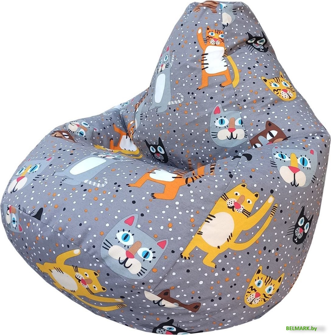 Кресло-мешок Flagman Груша Макси Г2.4-137 Крейзи Кет 55А - фото