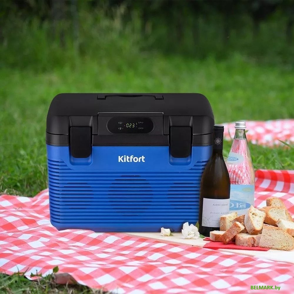 Термоэлектрический автохолодильник Kitfort KT-2430 18л (синий) - фото2