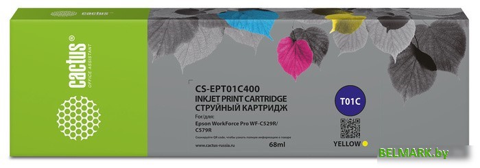 Картридж CACTUS CS-EPT01C400 (аналог Epson T01C4) - фото
