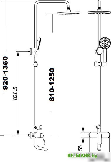 Душевая система Savol SK-H7401 - фото2