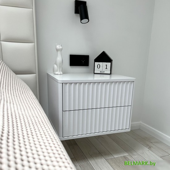 Тумба Shtabe Royal 5002 эко (белый/белый) - фото2