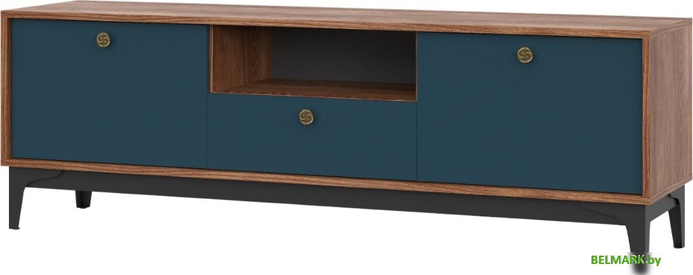 Тумба НК-Мебель Brass ТВ-1 (синий) - фото
