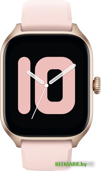Умные часы Amazfit GTS 4 (золотистый, с розовым ремешком из фторэластомера) - фото2