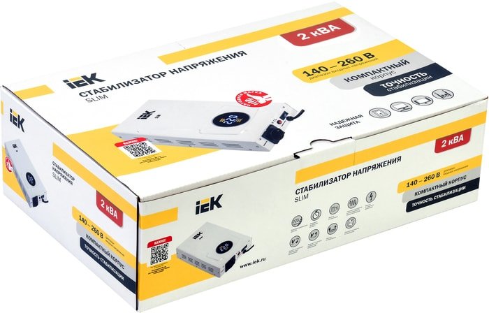 Стабилизатор напряжения IEK Slim 2кВА - фото2