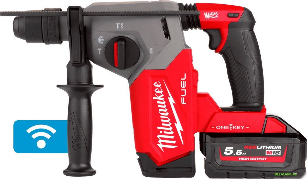 Перфоратор Milwaukee M18 FUEL M18ONEFHX-552X 4933478504 (с 2-мя АКБ, кейс) - фото2