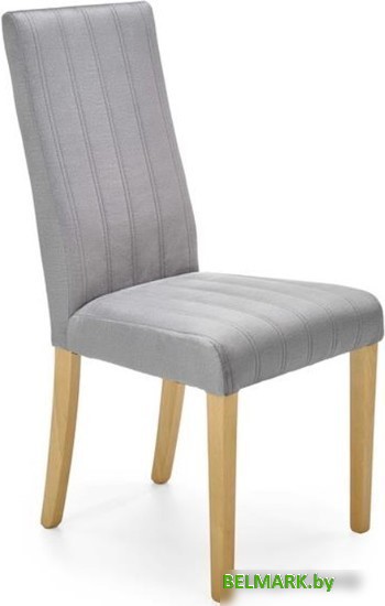 Стул Halmar Diego 3 Monolith 85 (светло-серый/дуб медовый) - фото