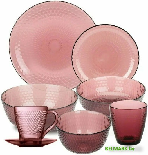 Набор тарелок Luminarc Идиллия Лилак O0325 (43 пр) - фото