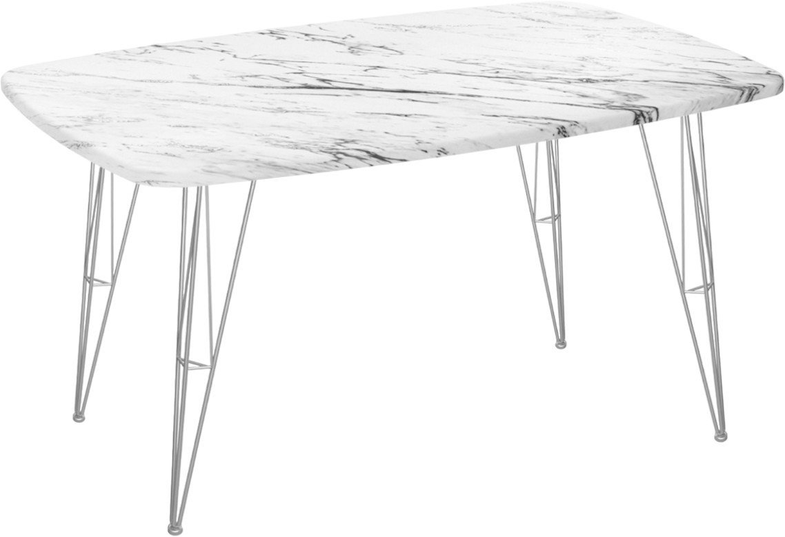 Кухонный стол Sheffilton SHT-TU10/TT41 120/80 МДФ бочкообразная (хром лак/кроскат) - фото