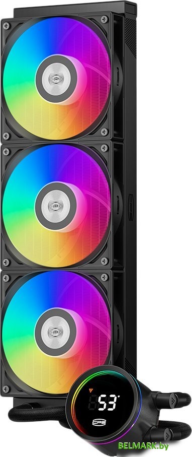 Система жидкостного охлаждения для процессора PCCooler DA360 Pro ARGB Digital (черный) - фото