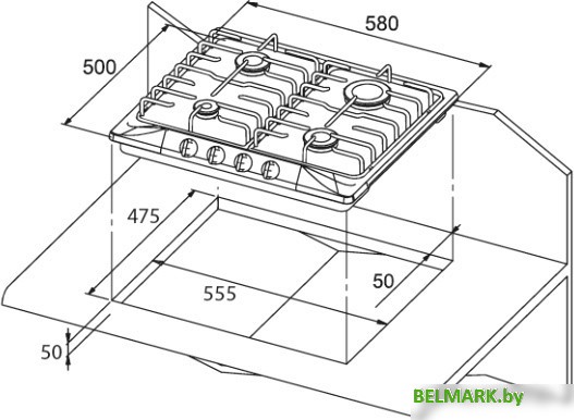 Варочная панель KUPPERSBERG FV6TGRZ C Bronze - фото2