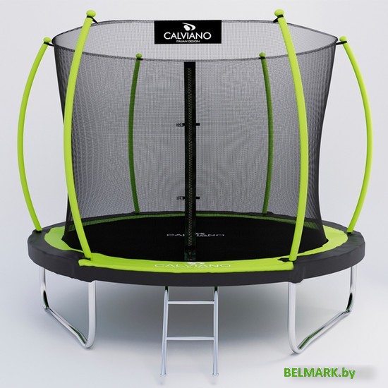Батут Calviano Inside Master Green 252 см - 8ft (внутренняя сетка, с лестницей) - фото