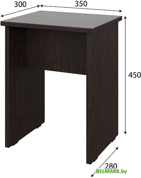 Табурет NN мебель №4 2 шт (дуб венге) - фото2