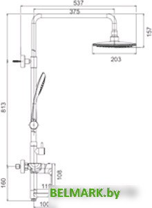 Душевая система Gerhans K19015W - фото2