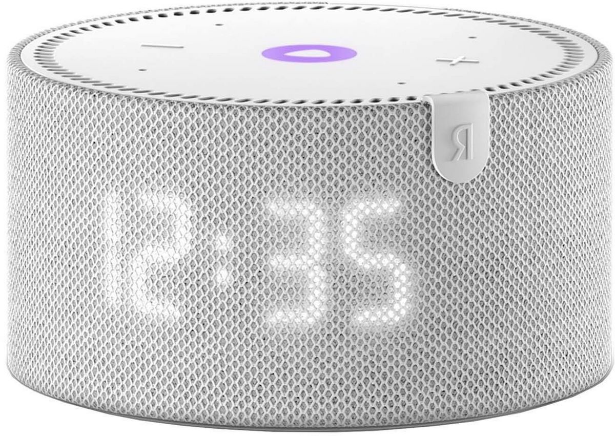 Умная колонка Яндекс Станция Мини 2 с часами (серый опал) - фото