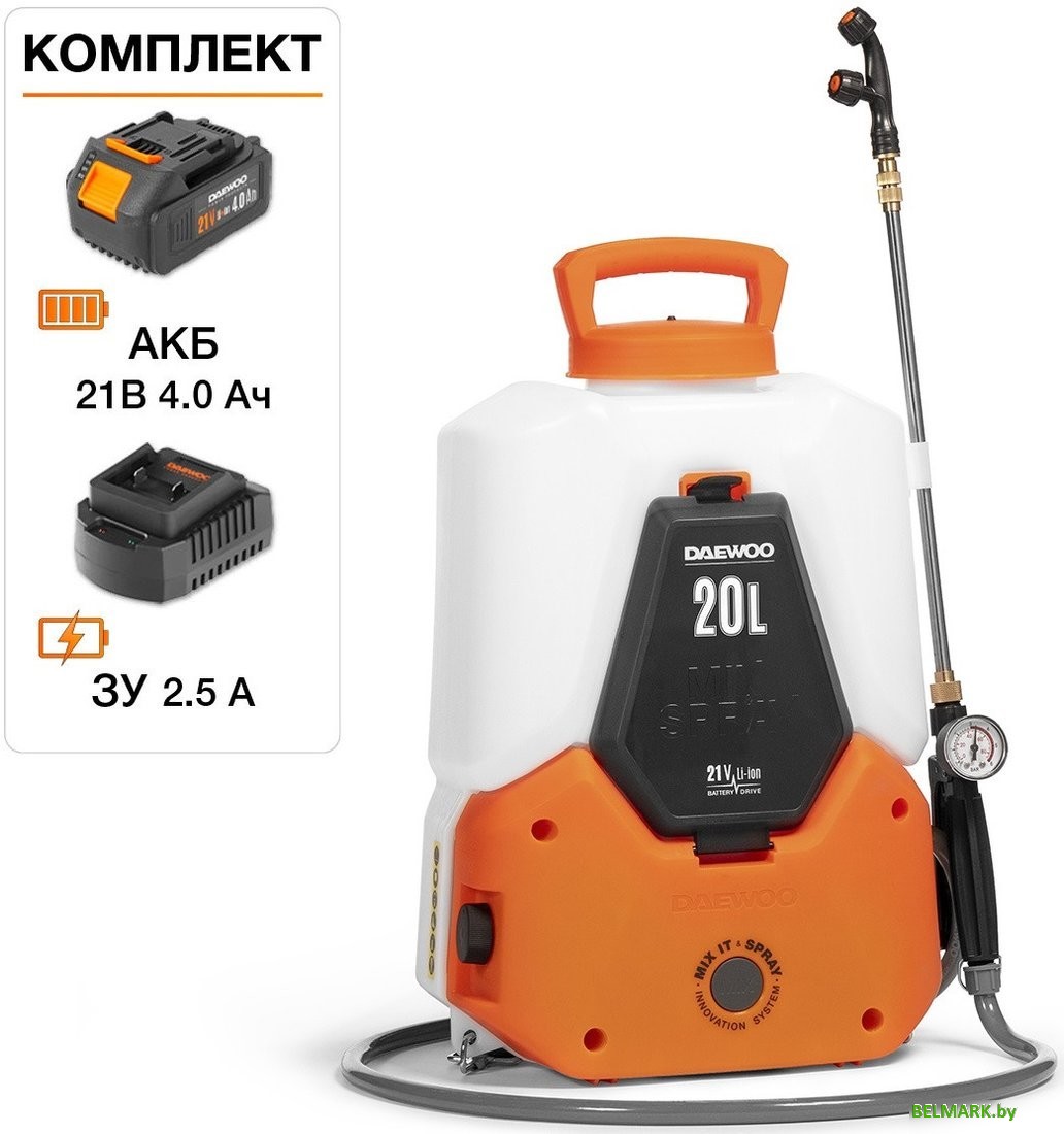 Аккумуляторный опрыскиватель Daewoo Power DSA 2021LI Set (с 1-им АКБ) - фото
