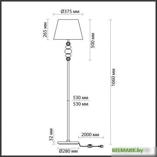 Торшер Odeon Light Sochi 4896/1F - фото2