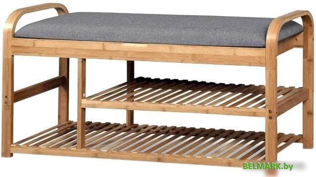 Банкетка Halmar ST-13 100/33/50 (натуральный/серый) - фото