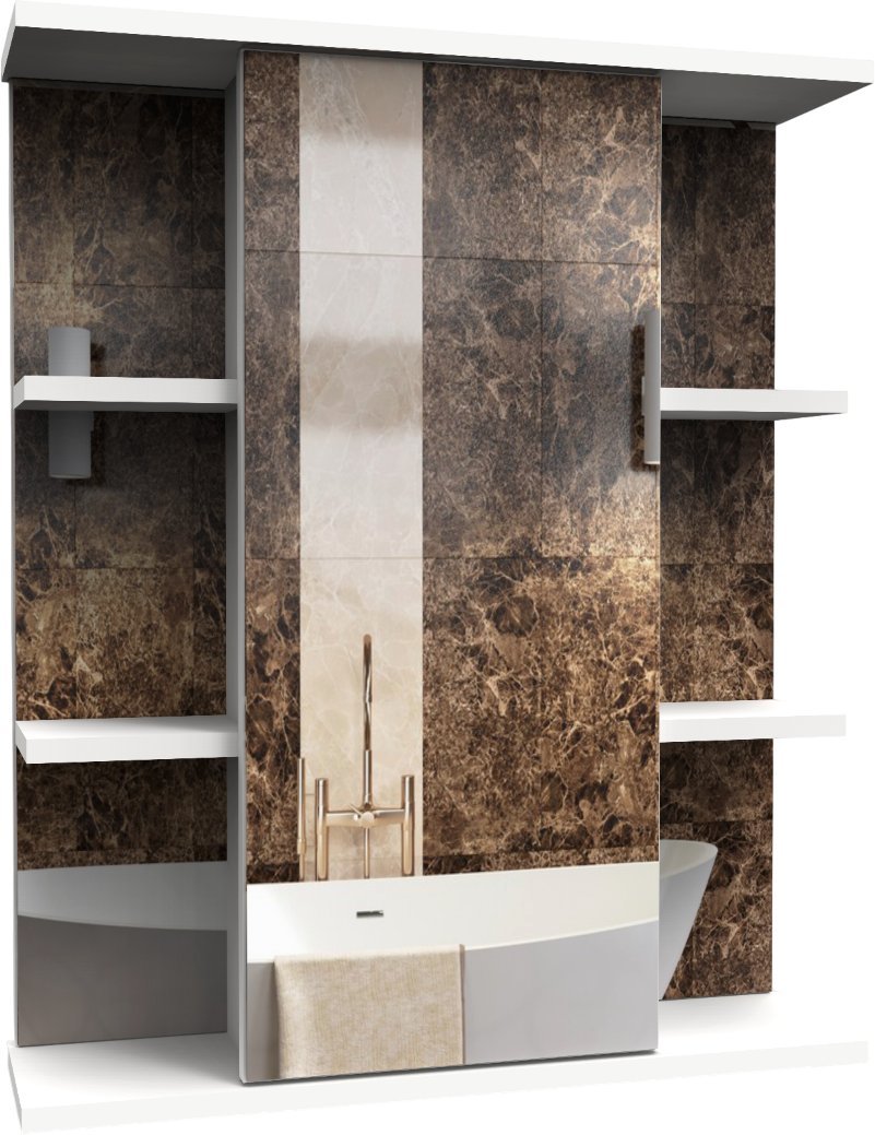 Интермебель Шкаф с зеркалом H-06.ШН-03.00 - фото